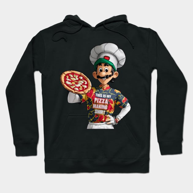 Pizza Maker Pizza Baker This Is My Pizza Making Hoodie by woormle